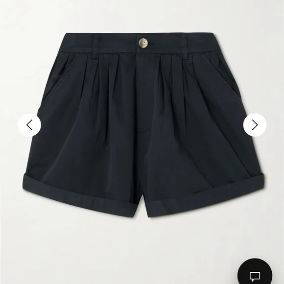 DÔEN Black Poplin Shorts nwot - Picture 2 of 5